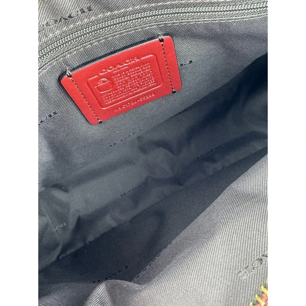 Coach 75th Anniversary 9170 Pouch Saddle Bag Dark Red Leather Flap